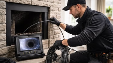 Inspection vidéo d’un conduit de cheminée avant débistrage