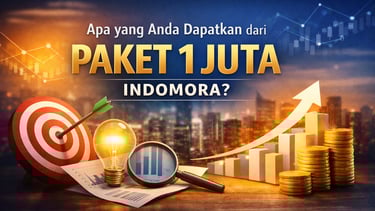 poto ilustrasi indomora di paket 1 juta