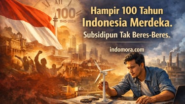 ilustasi hampir 100 indonesi merdeka masih stagnan indomora.com