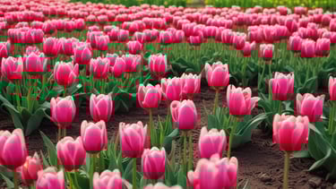Spring with pink flowers