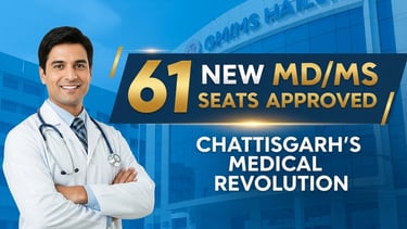 NMC approves 61 new MD/MS seats in Chhattisgarh to boost medical education