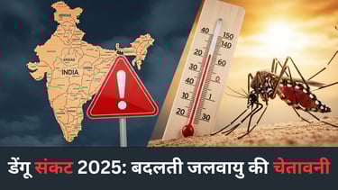 भारत में डेंगू बुखार 2025 – बदलती जलवायु और बढ़ते तापमान के कारण फैलता मच्छर जनित रोग