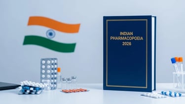 Indian Pharmacopoeia 2026 highlights updated drug quality standards and regulatory focus in India.
