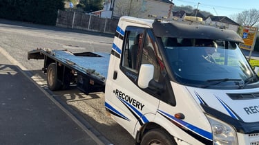 alt="Van recovery in Pershore – live job shown in gallery"