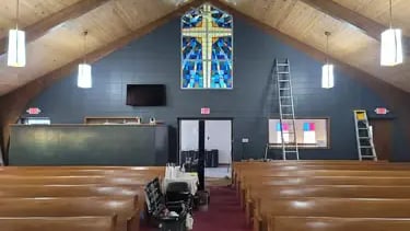 Painting Auburn Indiana Church of Christ 