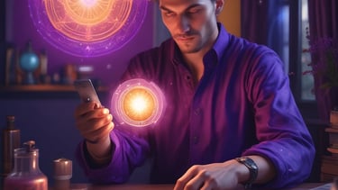 Several tarot cards are spread out on a white surface. Each card features unique illustrations, such as a lion, a crescent moon with forest trees, a pair of flying birds, a deer beneath a rainbow, and two intertwined sticks.