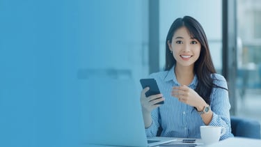 Banner profissional do blog sobre presença digital, marketing online e oportunidades para iniciantes