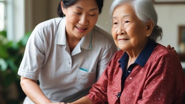 A warm and inviting home environment for care.