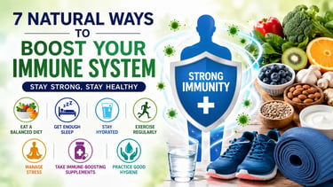 Healthy foods, exercise, sleep, hydration, and lifestyle habits that naturally boost immune system