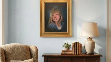 Oil Painting of a young girl with a big smile by Artist Cindy Testerink