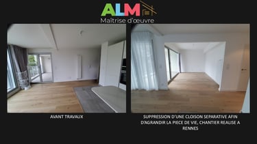Rénovation appartement à Rennes # ALM Maitrise d'Œuvre 