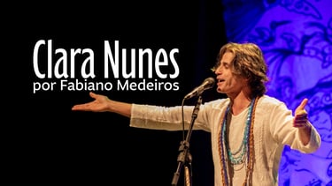 O cantor Fabiano Medeiros canta Clara Nunes