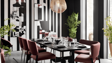 Wine Color Wall Combination