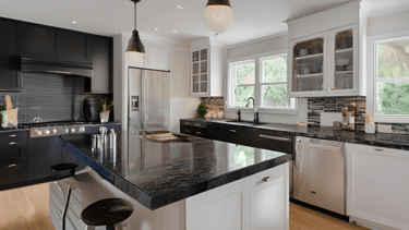 Kitchen Black Granite