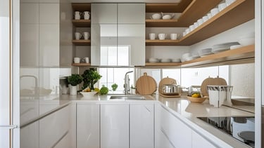 open racks for mini kitchen furniture