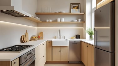 small kitchen furniture and tools