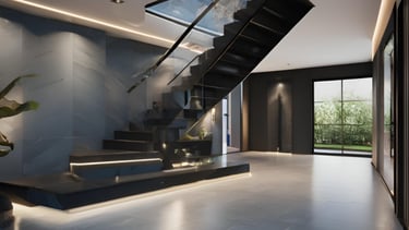 Dark Granite Colour for Staircase