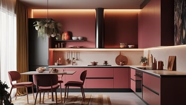 Interior Design in a Contemporary Style Kitchen