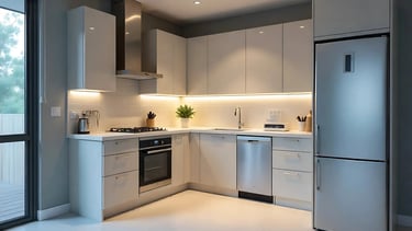 L Shape Modular Kitchen Design