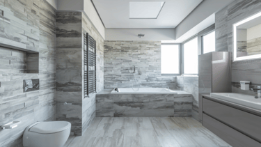 Bathroom Interior Design - White Marble