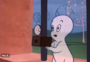 Norma Macmillan as the voice of Casper in Down to Mirth