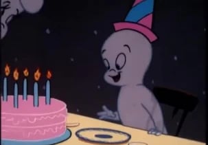 Norma Macmillan as the voice of Casper in Casper's Birthday Party