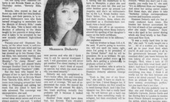 shannen doherty Actress on fast track has hip zip