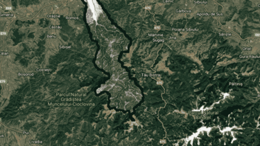 Harta LiDAR pentru Comuna cugir, alba