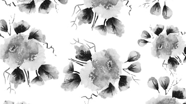 Black and white flowers