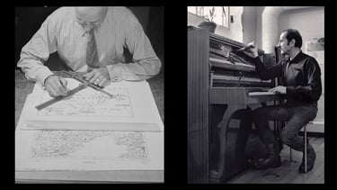 A cartographer and a piano tuner
