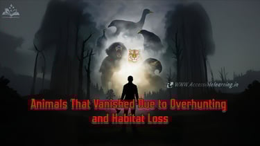 Animals That Vanished Due to Overhunting and Habitat Loss