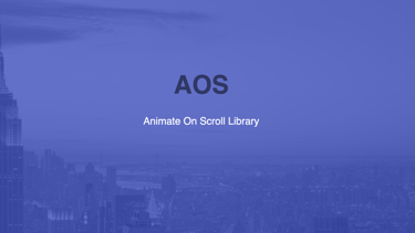 AOS (Animate On Scroll)