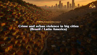 Crime and Urban Violence in Major Cities: Understanding the Crisis in Brazil and Latin America