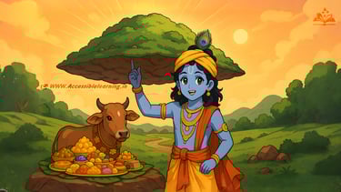 Why Do We Celebrate Govardhan Puja? Krishna’s Govardhan Hill Story