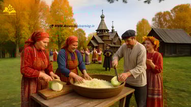Kapustki in Vitoslavlitsy: A Traditional Russian Cabbage Festival in Veliky Novgorod