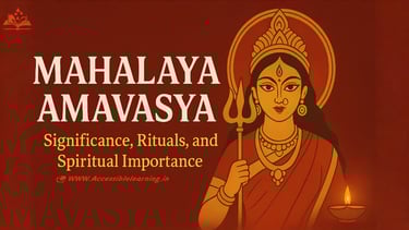 Mythological and Historical Significance of Mahalaya Amavasya