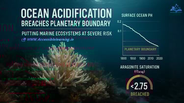Ocean Acidification Breaches Planetary Boundary: A Tipping Point for Marine Life