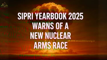 SIPRI Yearbook 2025 Warns of a New Nuclear Arms Race