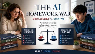 The AI Homework War: Obsolescence vs. Survival
