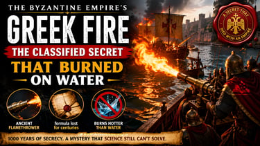The Byzantine Empire: The Classified Secret of Flamethrowers That Burned on Water