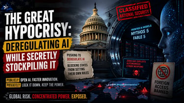 The Great Hypocrisy: Deregulating AI While Secretly Stockpiling It