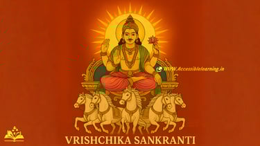 Vrishchika Sankranti 2025: Date, Significance, Rituals, and Spiritual Meaning