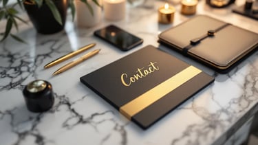 a notebook with a pen and a pen on a table
