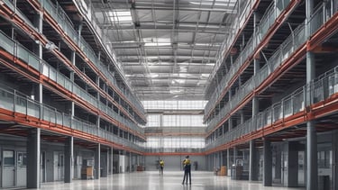man in blue t-shirt and brown shorts holding blue and black broom