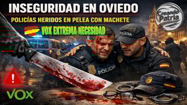POLICÍAS HERIDOS EN OVIEDO: VOX ALERTA DEL DETERIORO DE LA SEGURIDAD QUE EL PP SE NIEGA A VER