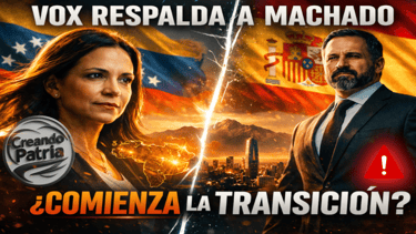 VOX RESPALDA A MACHADO EN SANTIAGO: ASÍ SE ACELERA LA TRANSICIÓN EN VENEZUELA