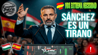 ABASCAL en la CPAC Hungría: "Sánchez es un TIRANO y un TRAIDOR" Discurso ante el mundo conservador
