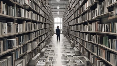 A collection of published scientific journals.