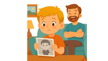 Papá, ¿tú también eras niño en blanco y negro?