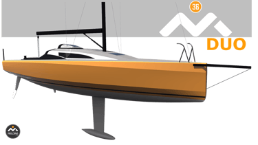 M36 Duo design of a sailing yacht